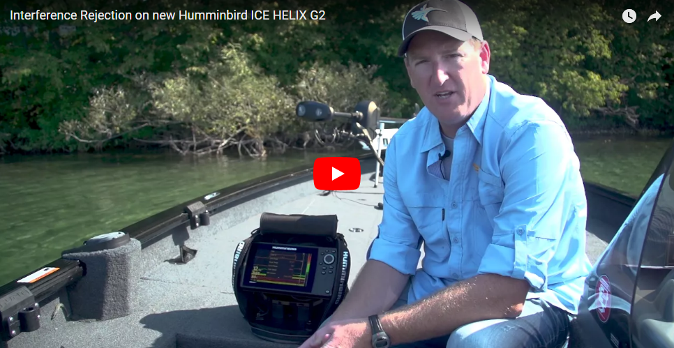 Подавление помех на новом Humminbird ICE HELIX G2